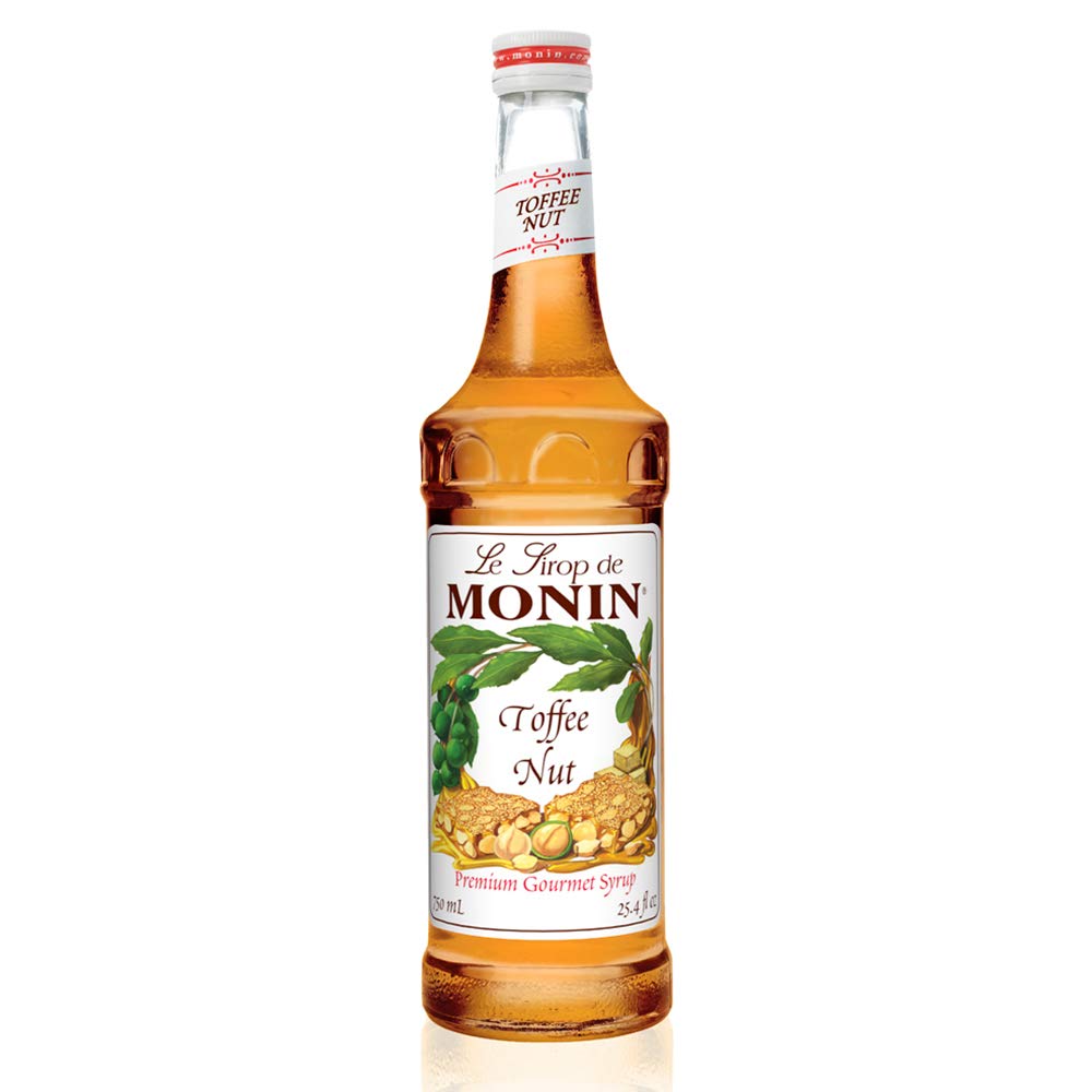 syrup Monin - Toffee Nut Syrup, Bold and Buttery, Great for Coffee and Desserts, Gluten-Free, Non-GMO (750 ml)
