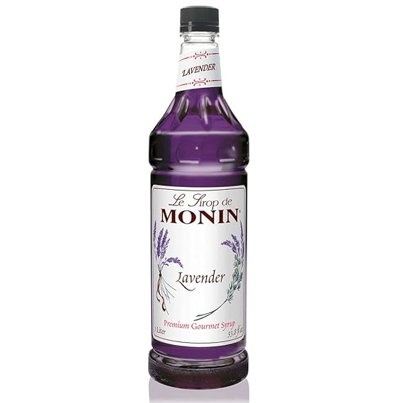 syrup Monin - Lavender Syrup, Aromatic and Floral, Natural Flavors, Great for Cocktails, Lemonades, and Sodas, Non-GMO, Gluten-Free (1 Liter)