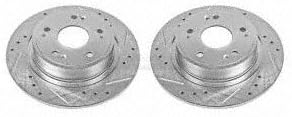 Power Stop JBR1167XPR Rear Evolution Drilled & Slotted Rotor Pair