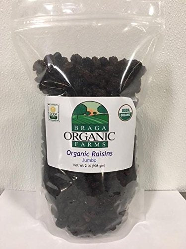 Braga Organic Farms Organic Jumbo Raisins 2 lb Bag