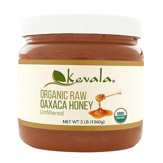 Kevala Organic Raw Oaxaca Honey, 3 lb, Unfiltered, Unheated