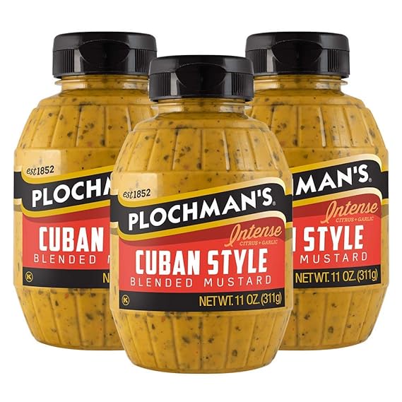 Plochman's Cuban Style Mustard 11 Ounces (3 Pack)
