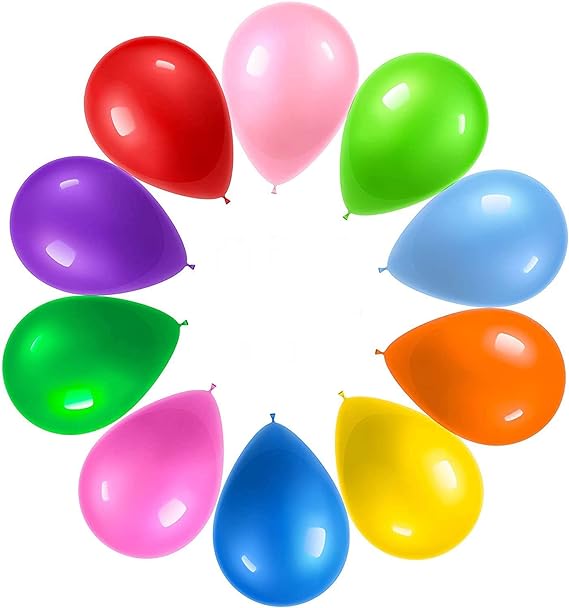 Prextex 1200 Party Balloons 12 Inch 10 Assorted Rainbow Colors - Extra Bulk Pack of Strong Latex Balloons for Party Decorations, Birthday Parties Supplies or Arch Decor - Helium Quality
