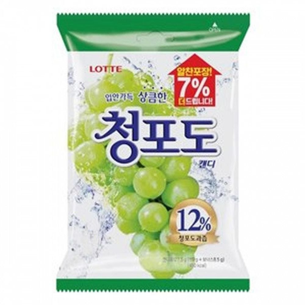 Lotte White Grape Cheongdo Candy 119g X 5 packs