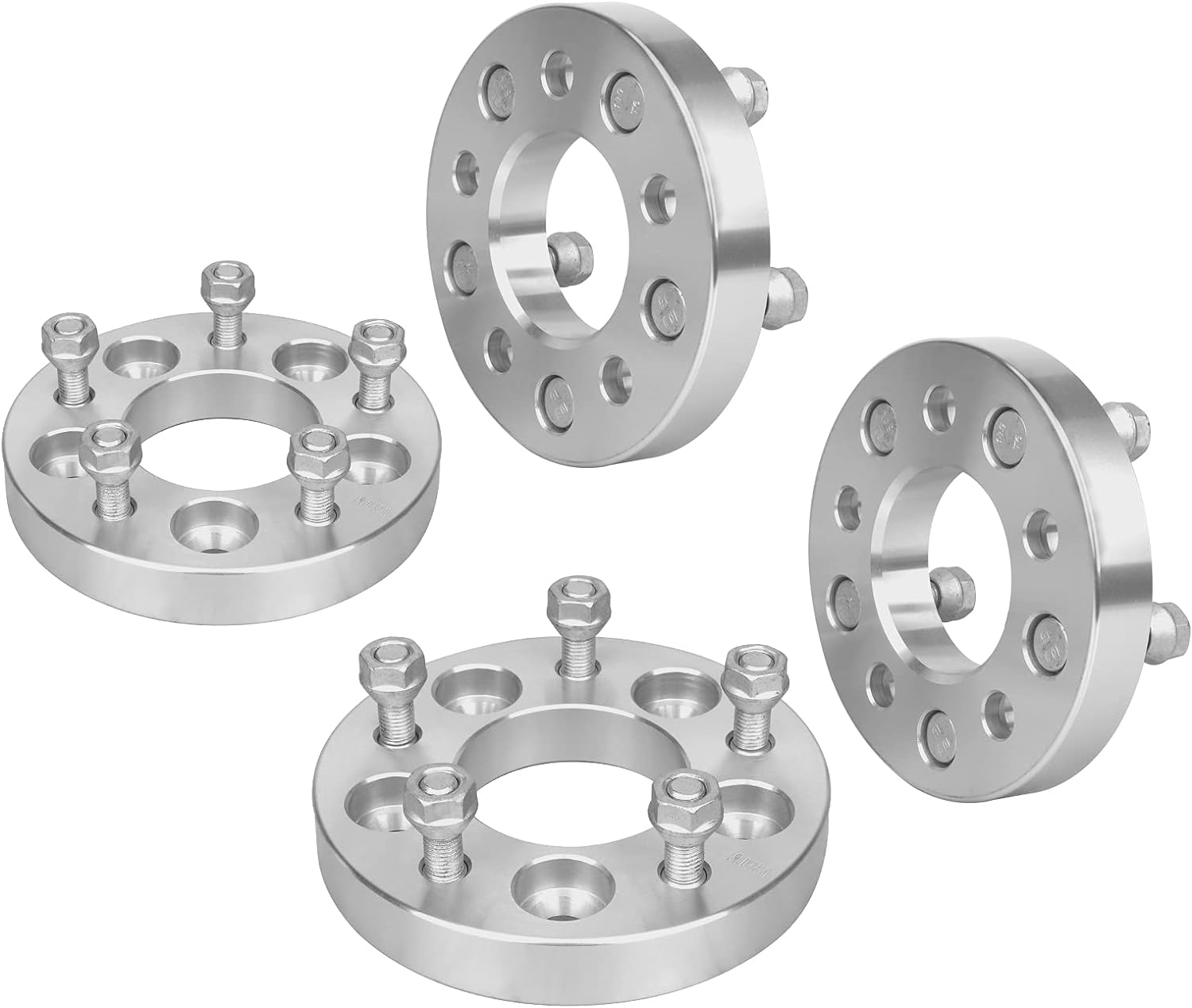 IRONTEK 1" Wheel Adapters & Spacer 5x4.5 to 5x4.75 (74mm Bore, 12x1.5 Studs) Wheel Adapters (Change Your Bolt Pattern) FIT Chevrolet-GMC-Pontiac for 80-04 S10, 85-13 Corvette, 90-05 Jimmy, 82-90 S15