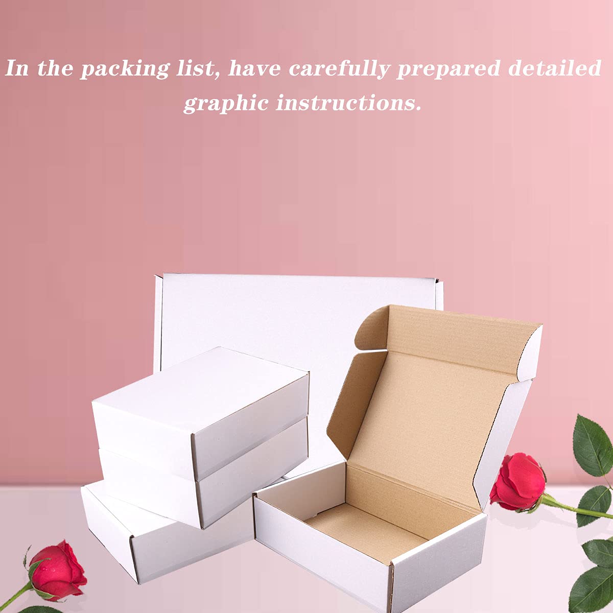 Shipping Boxes, 9"x6"x4" Which is Anti-Impact Come with Exquisite Sealing Label.Suitable E-Commerce Packaging, Shipping Packaging.