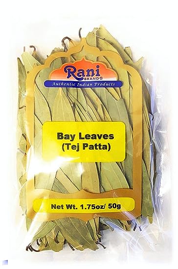 Rani Bay Leaf (Leaves) Whole Spice Hand Selected Extra Large 1.75oz (50g) ~ All Natural | Gluten Friendly | NON-GMO | Vegan | Indian Origin (Tej Patta)