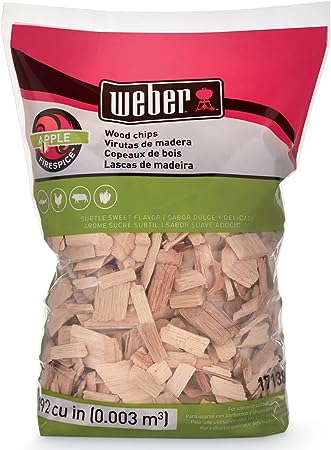 Weber Apple Wood Chips, for Grilling and Smoking, 2 lb.
