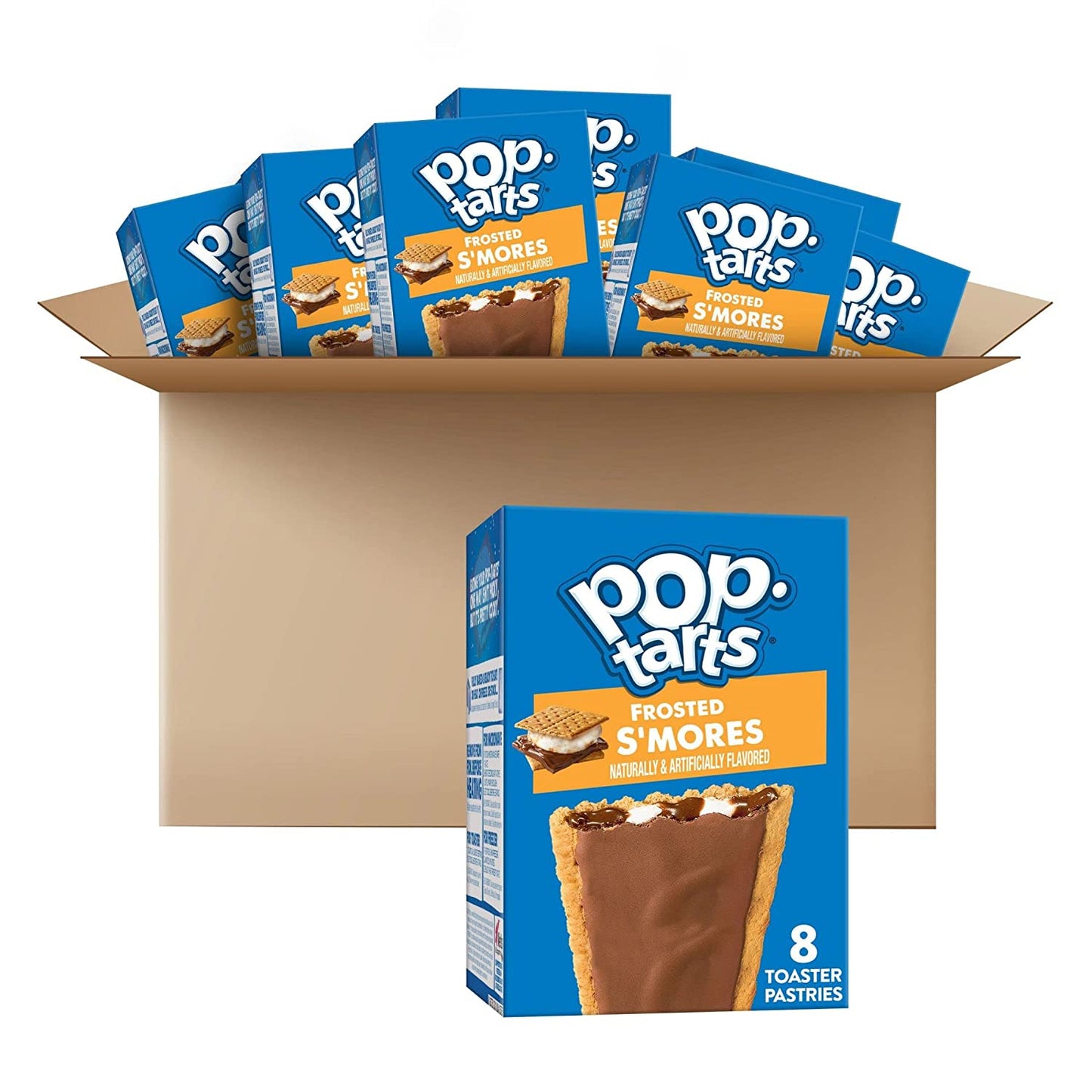 Pop-Tarts Toaster Pastries, Breakfast Foods, Kids Snacks, Frosted S'mores (64 Pop-Tarts)
