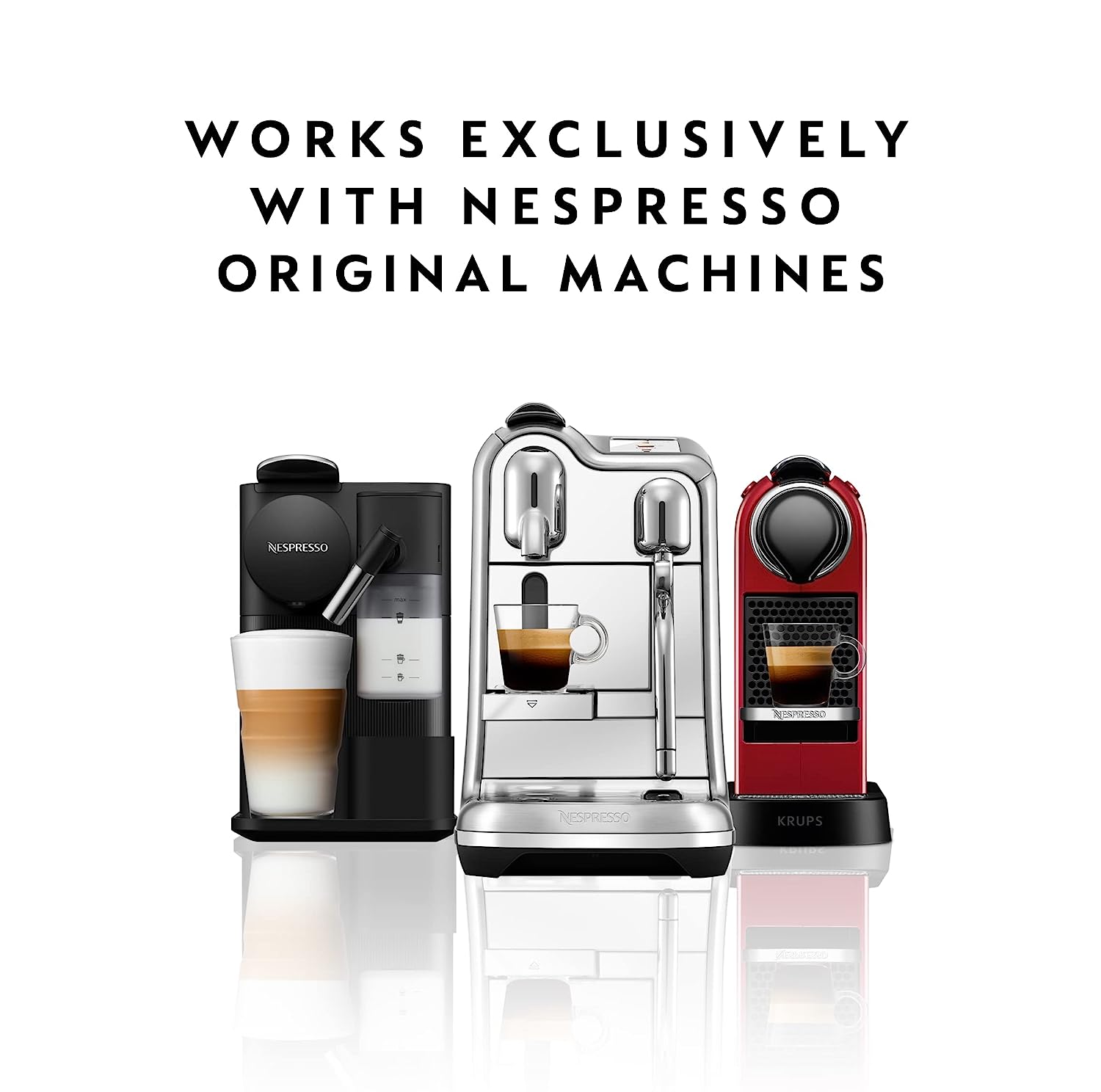 Nespresso Capsules OriginalLine, Morning Lungo Blends Variety Pack, Mild, Medium, and Dark Roast Coffee, 50 Count Espresso Coffee Pods, Brews 3.7 Ounce (ORIGINALLINE ONLY)