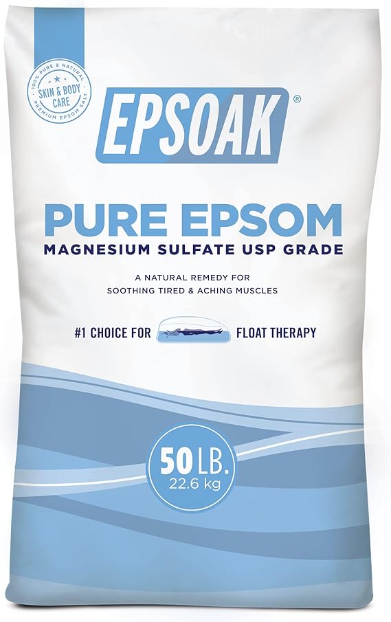 Epsoak Epsom Salt 50 lb. Bulk Bag Magnesium Sulfate USP