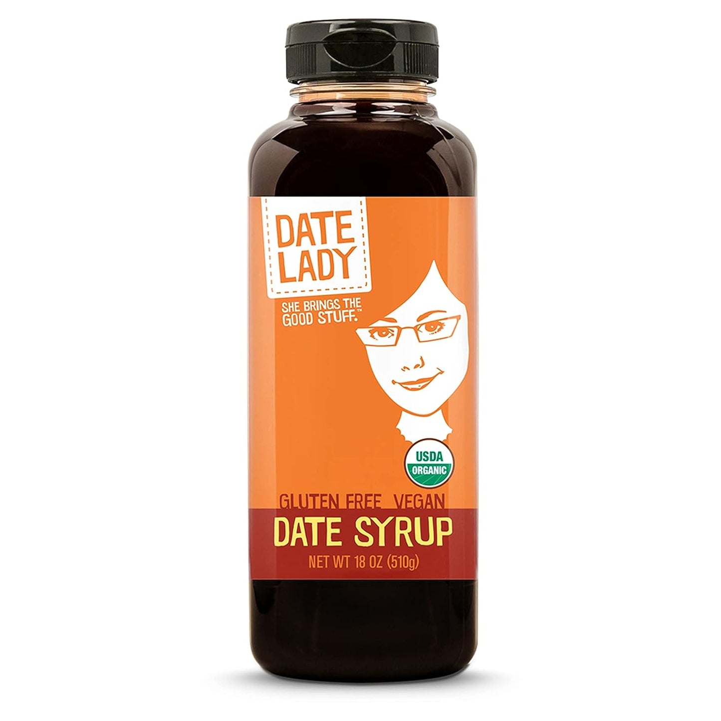 Award Winning Organic Date Syrup 18 oz Squeeze Bottle | Vegan, Paleo, Gluten-free & Kosher | Sugar Substitute | More Nutrition Than Maple Syrup or Honey