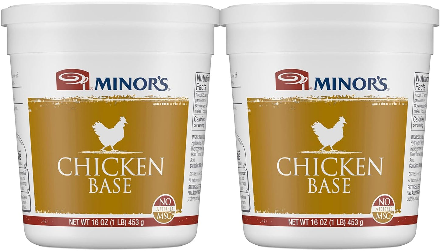 Minor's (Original Formula) Chicken Base - 16 Oz (Pack of 2)