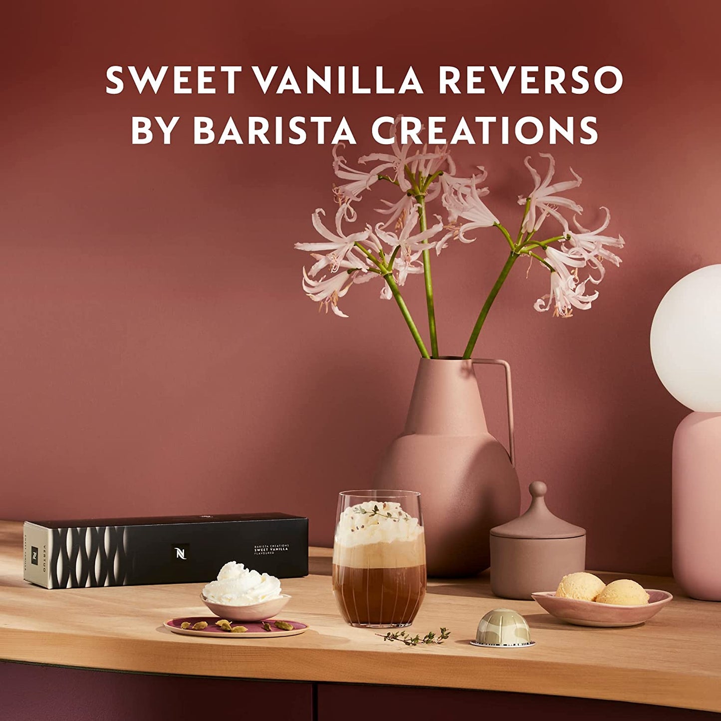 Nespresso Capsules Vertuo, Sweet Vanilla, Medium Roast Coffee, 30 Count Coffee Pods