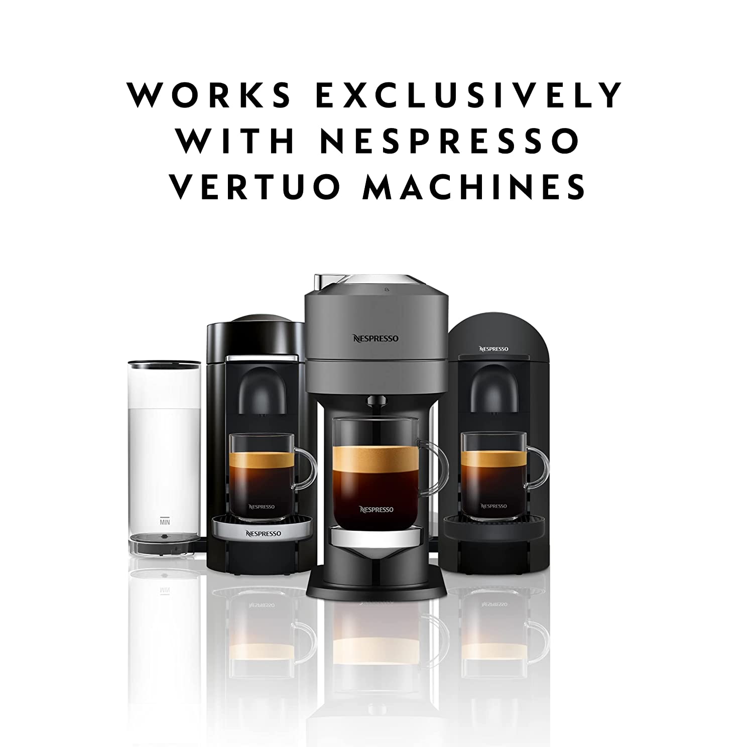 Nespresso Vertuo Melozio Decaffeinato, Medium Roast Espresso, 10 Count (Pack of 3) Coffee Capsules (VERTUO ONLY)