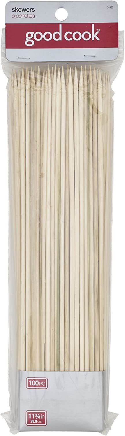 Good Cook 12-inch Bamboo Skewers, 100 Count