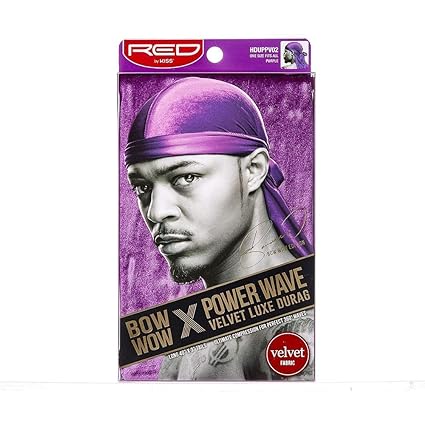 RED by KISS Bow Wow Power Wave Velvet Luxe Durag Purple (Purple)