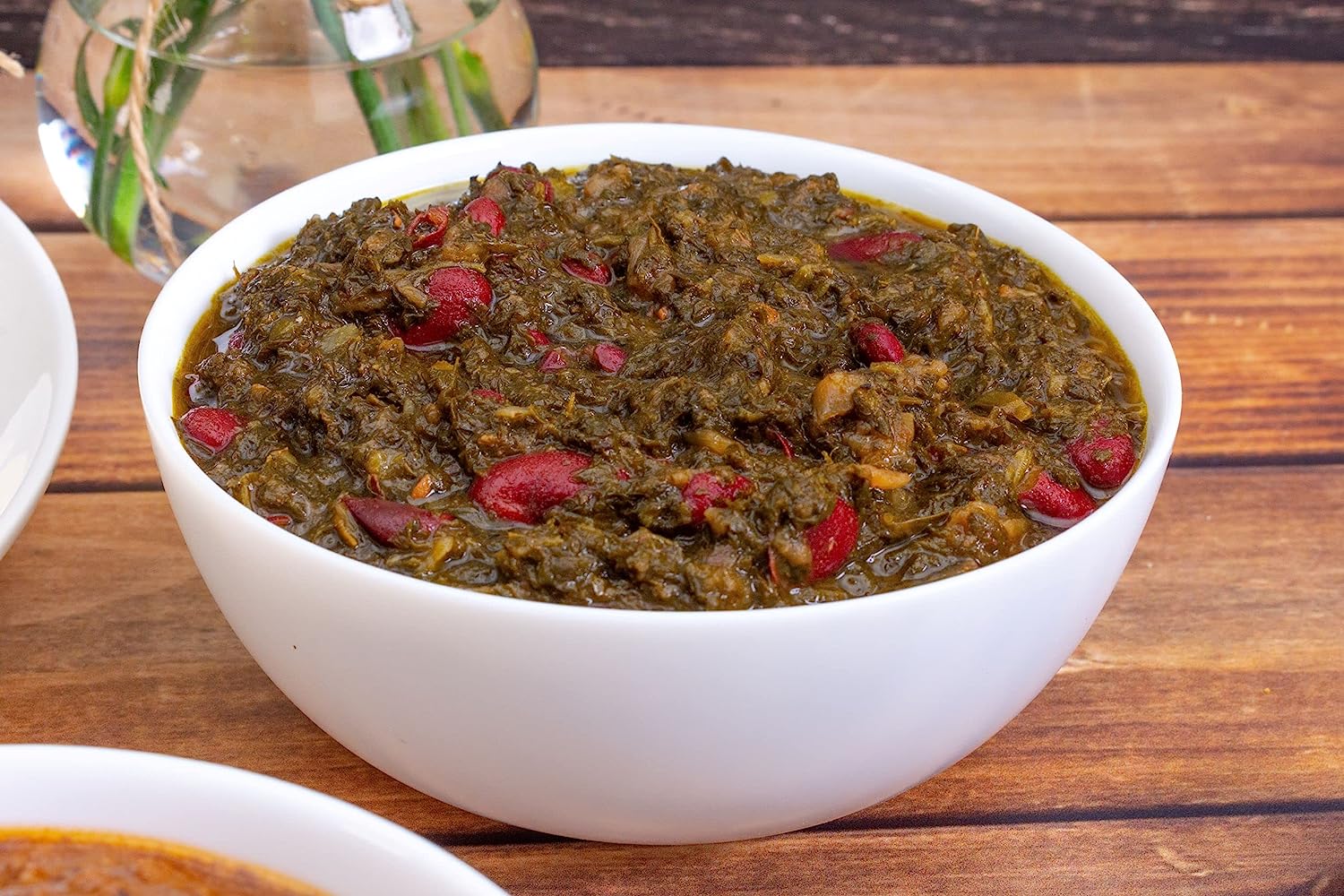 Sadaf Khoresh Ghormeh Sabzi - Ready to eat Khoresh sabzi with spices, herbs and beans - Persian food in a jar - Iranian food Qormeh sabzi mix - Herb & Bean Stew in Jar- 32 oz.
