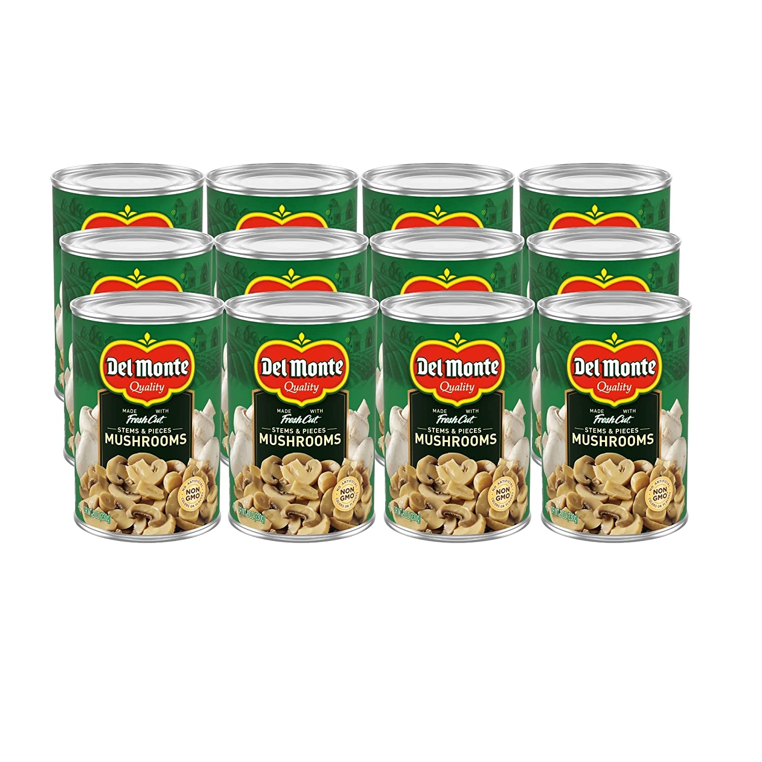 Del Monte® Mushrooms Stems and Pieces 8 oz. Can, 12 Pack