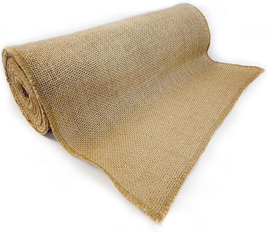Richcraft 12" x 10yd NO-FRAY Burlap Roll ~ Natural Long Fabric with Finished Edges. Perfect for Weddings,Table Runners, Placemat, Crafts. Decorate Without The Mess!
