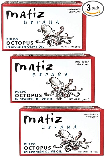 Matiz Gallego, Pulpo Octopus (Pack of 3), 4 oz (each)