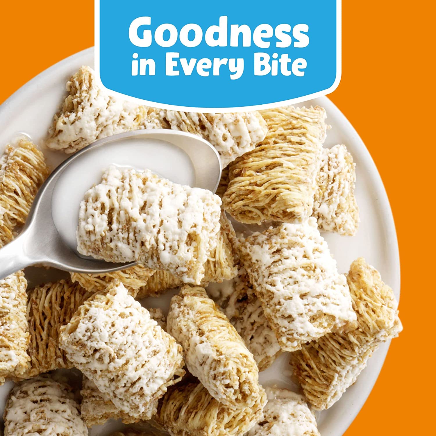Kellogg's Frosted Mini-Wheats Cold Breakfast Cereal, Whole Grain, High Fiber Cereal, Kids Snacks, Original (4 Boxes)
