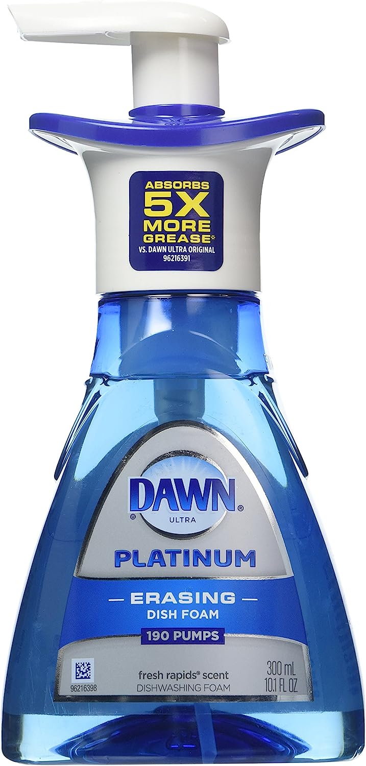 Dawn Platinum Dishwashing Foam, Fresh Rapids, 10.1 Ounce