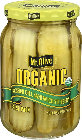 MOUNT OLIVE Organic Dill Sandwich Stuffers, 16 FZ