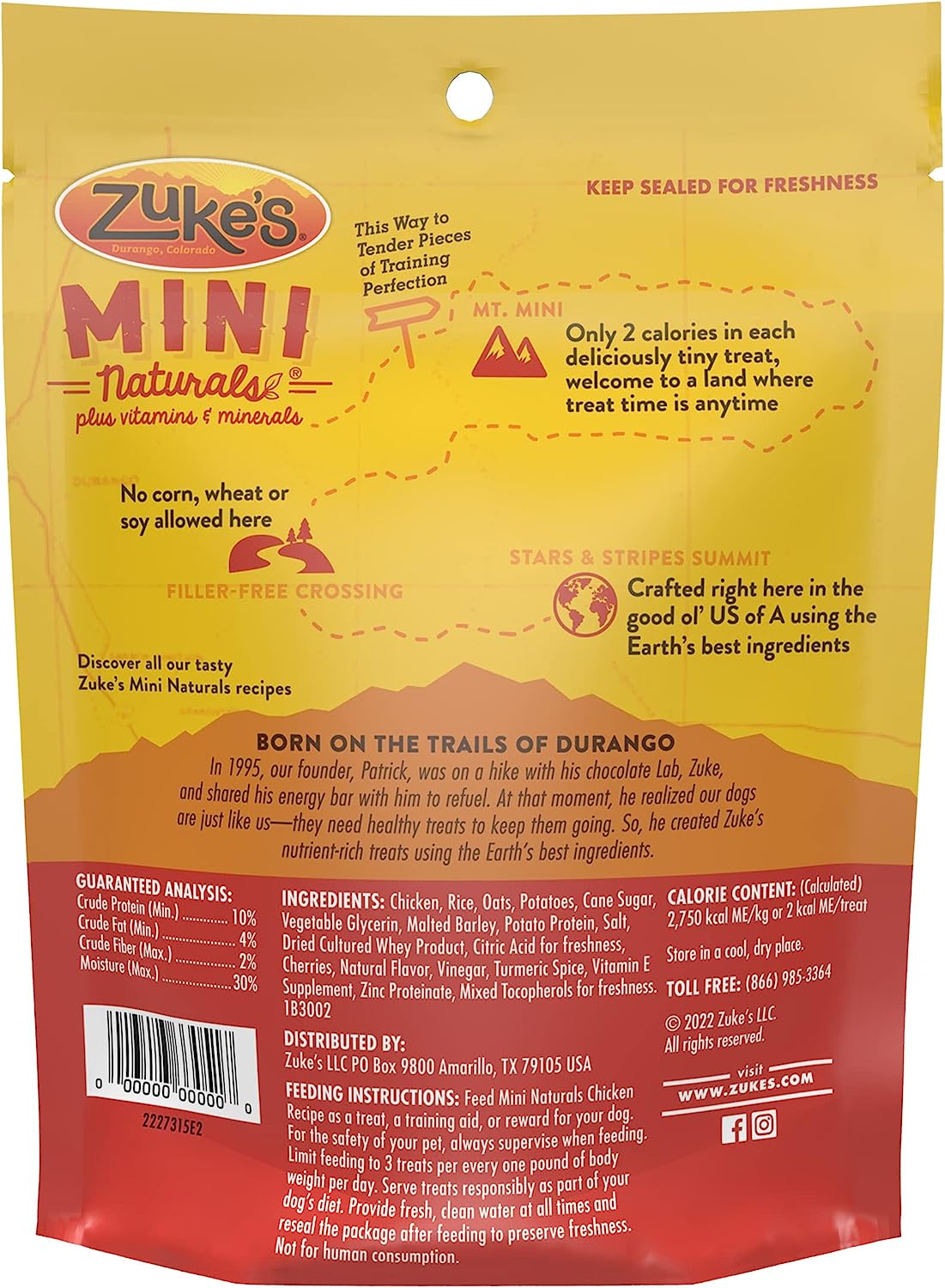 Zuke's Mini Naturals Training Dog Treats Chicken Recipe - 16 Oz Bag