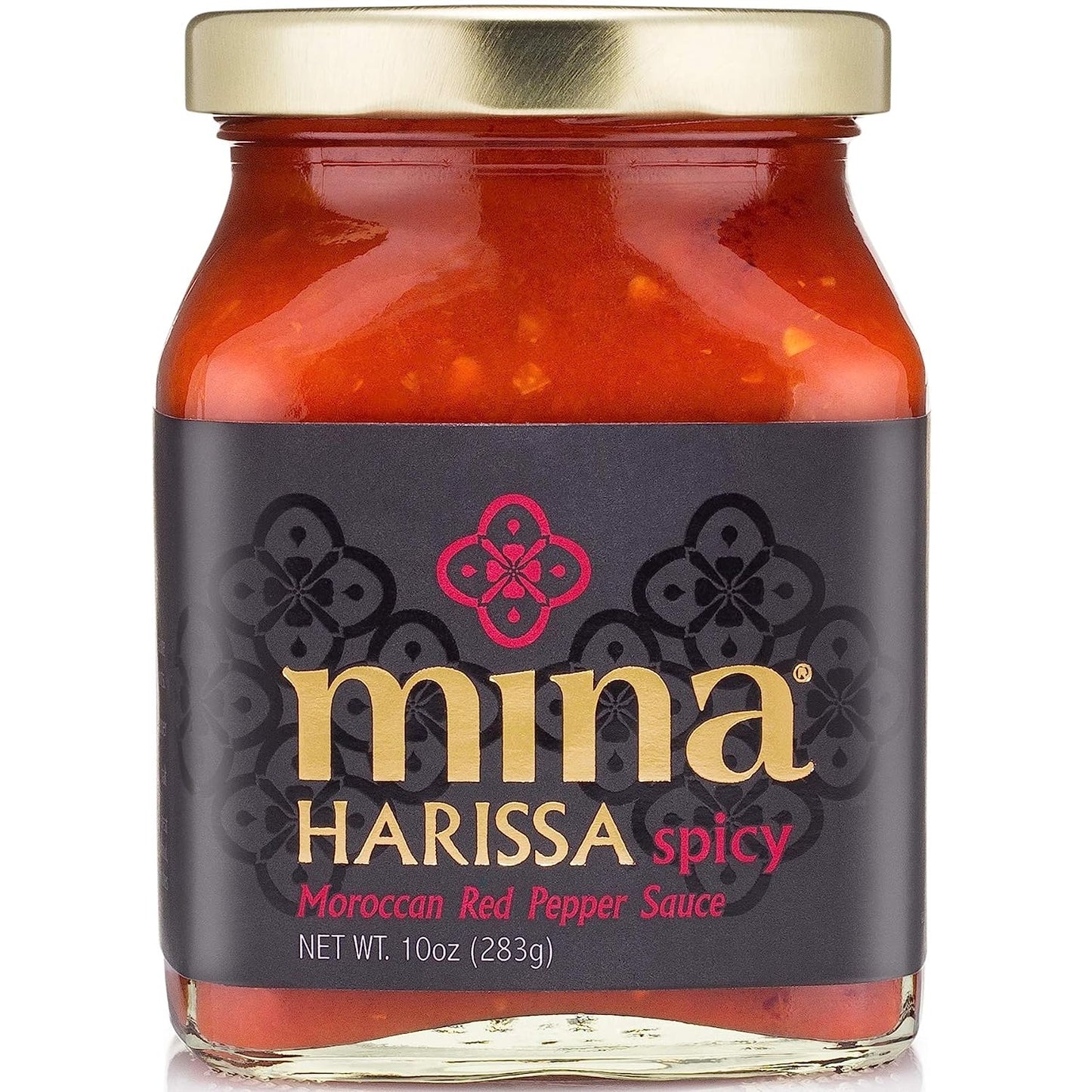 Mina Harissa Hot Sauce, Excite Your Senses with Gourmet Moroccan Heat, Spicy Red Chili Sauce with a Tangy Twist (10 Ounces)
