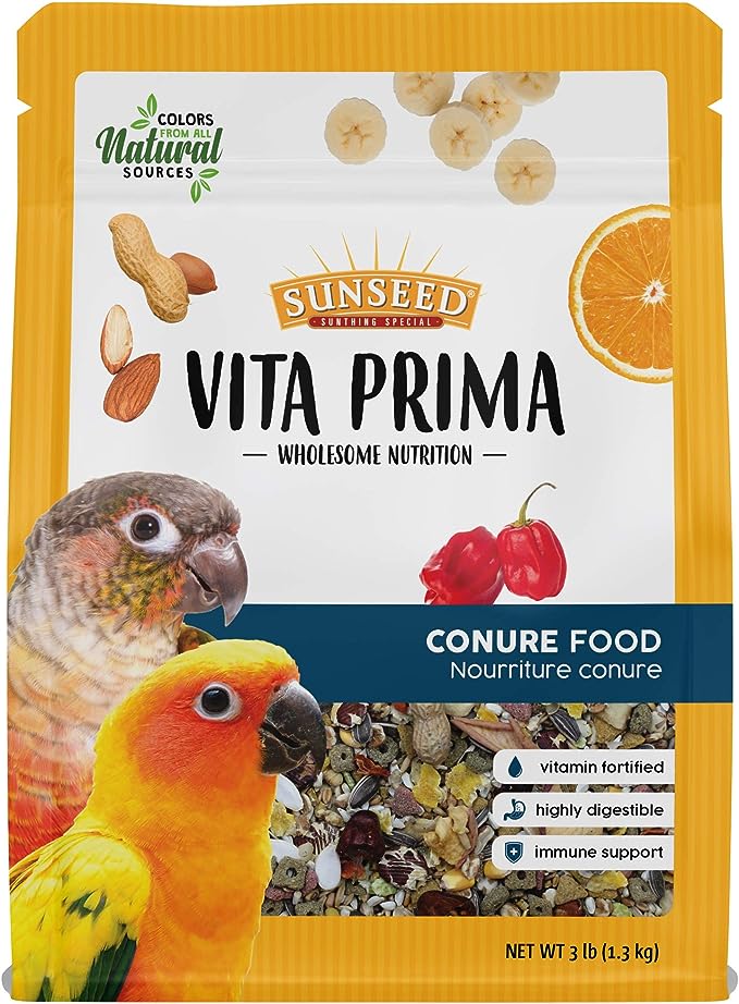 Sunseed Vita Prima Wholesome Nutrition Conure Food, 3 LBS