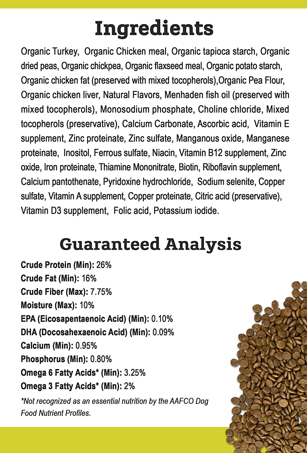 Tender & True Pet Nutrition Organic Turkey & Liver Recipe Dog Food, 20 lb (46012)