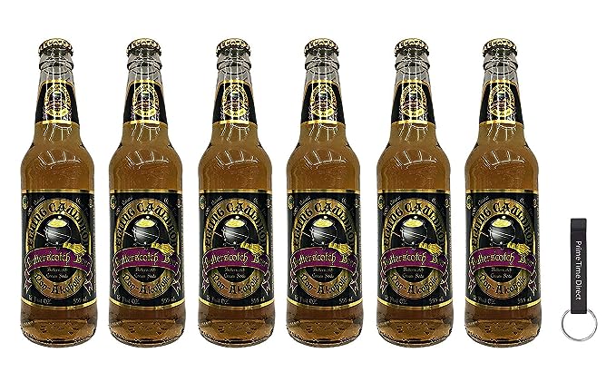 Flying Cauldron Butterscotch Beer 12oz (Pack of 6) Bundle with PrimeTime Direct Keychain Bottle Opener in a PTD Sealed Box