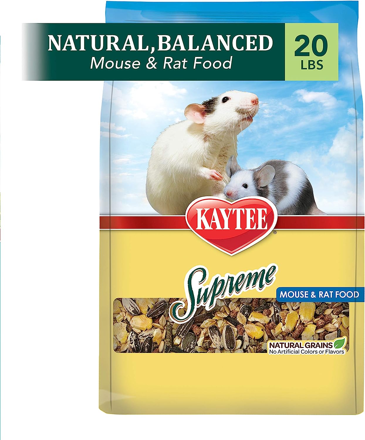 Kaytee Supreme Mouse And Rat Food, 20-Lb Bag