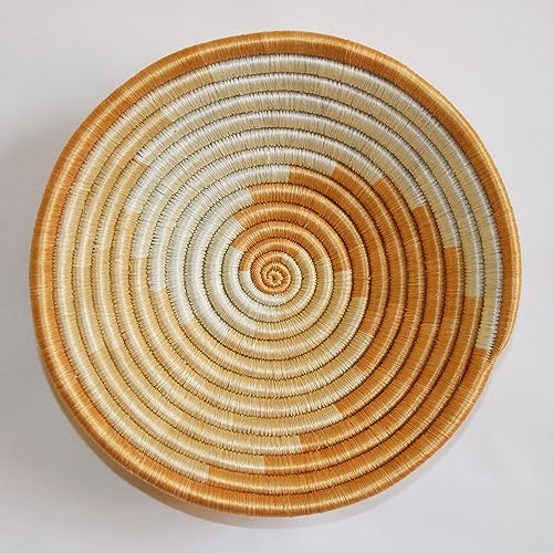 Handmade African Basket - Size: 8 Inches wide - Sisal & Sweetgrass Basket - Handmade in Rwanda, SRB110