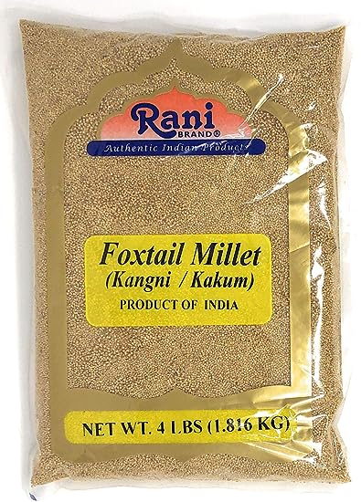 Rani Foxtail Millet Polished (Setaria italica) Ancient Grains 64oz (4lbs) 1.81kg ~ All Natural | Gluten Friendly | NON-GMO | Vegan | Indian Origin | Kangi/Kakum/Navane/Tenai