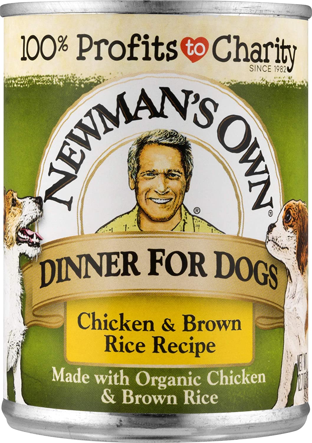 Newman's Own Chicken & Brown Rice Formula For Dogs, 12.7-Ounce Cans (Pack Of 12)
