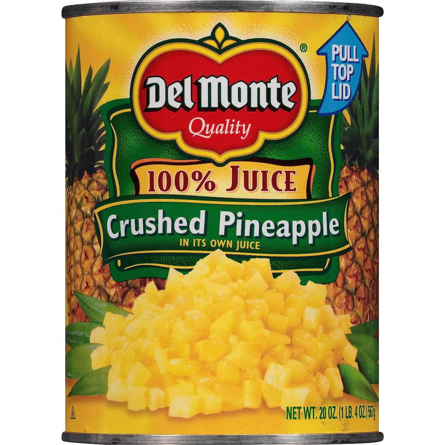 Del Monte Pineapple, Crushed, 1.25 Pound (Pack of 12)
